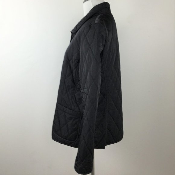 Lafayette 148 New York Black Quilted Jacket 8 - Picture 4 of 9